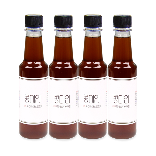 ★ 전통장발효名人 & 치유음식大家가 만든 콩미인 국간장(조선간장) 300g X 4